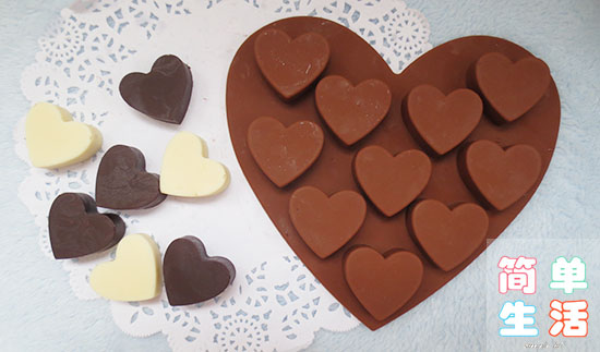 Khuôn silicon Handmade Chocolate Mold Baking DIY Khuôn Pudding Khuôn Silicone 10 hình trái tim khuôn làm kem