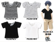 xi duo] azone doll 1 12 12 doll az guan pei V-NECK T-SHIRT ob11 to wear