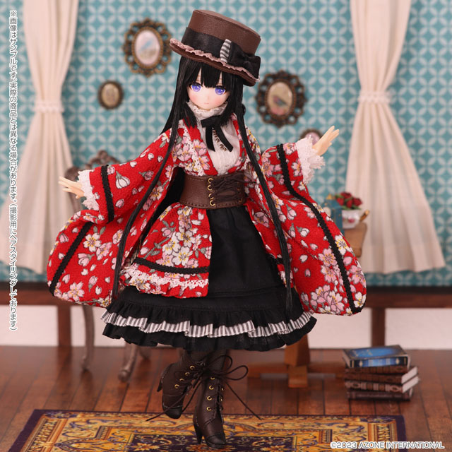 Jubilee] AZONE az6 points doll Prim oriental flowers birds wind moon red black money-Taobao