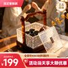 New Chinese tea ceremony storage box, high-definition gift box, tea set, trendy tea set, tea tasting organization box, simple PMMA