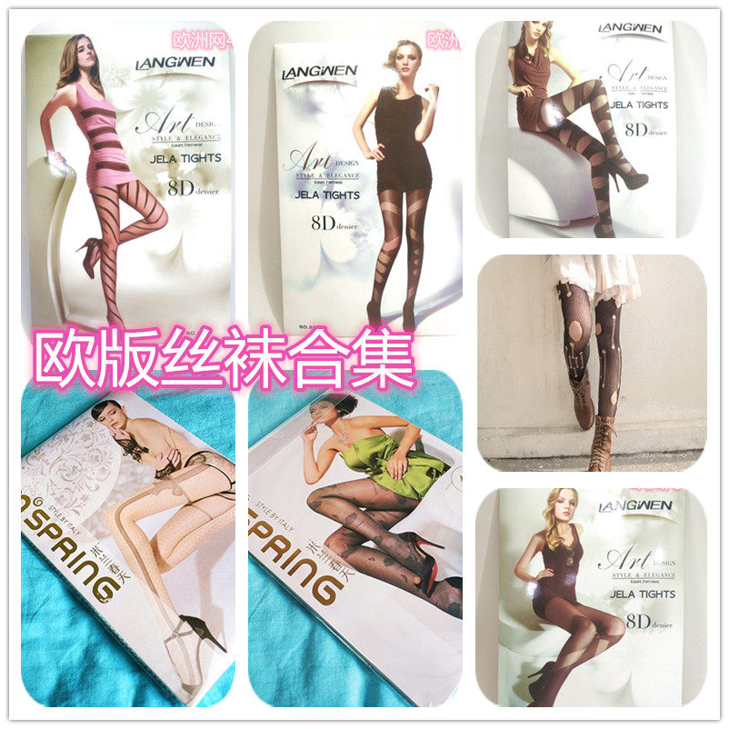 (Europees Sox grand collection) ultra-bots summer oversized size striped speck transparent sexy T crotch pants socks