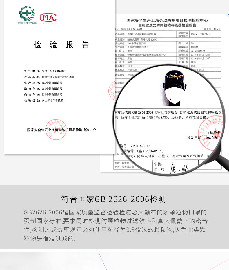 3M 9001V 吸阀防护口罩 3个装 图7