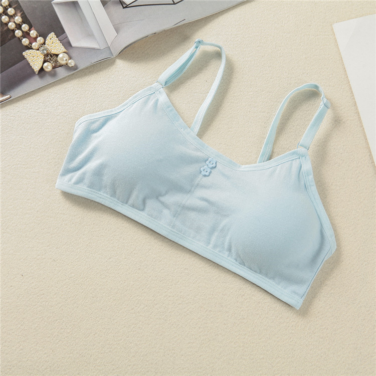 Mùa hè cô gái áo ngực cotton học sinh trung học cơ sở thời kỳ phát triển không có vòng thép đồ lót 16/17/18 tuổi quấn ngực ống hàng đầu áo lót k dây