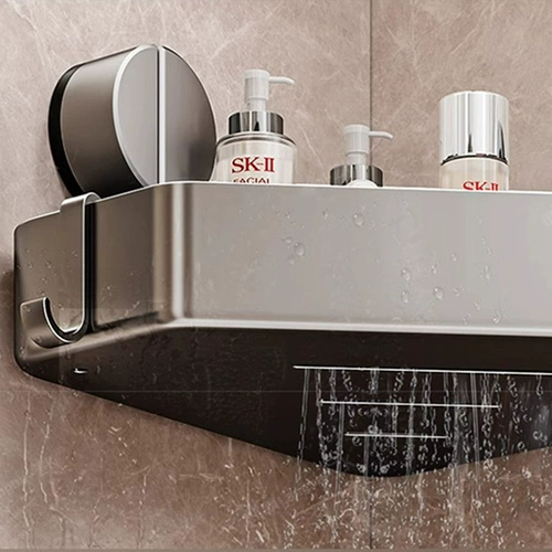 Треугольная полка для хранения туалетной комнаты с присоской, настенная подвесная вешалка для полотенец без перфорации, ванная комната, туалет, душевая комната