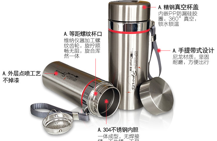 Judi 683 Cao chân không Cup Cup Cup Cup cách nhiệt Cup nước Cup Cup thẳng Cup Cup Cup Uống lock and lock bình giữ nhiệt