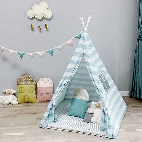 Children's tent indoor small tent game house girl parent-child baby toy cabin cute Nordic style princess room