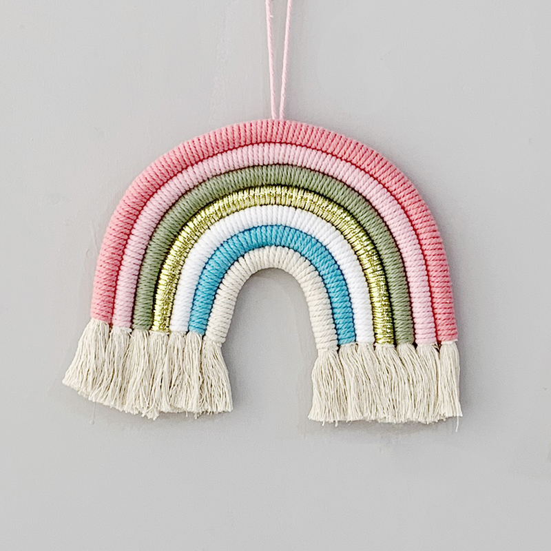 Rainbow Pendant Decoration Pure Cotton Thread Handwoven Flow Su Hanging Nordic Home Decorative Goods