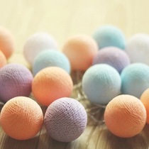 Line ball color light string light Wall decoration Childrens room decoration lighting Home decoration Party color light Battery version