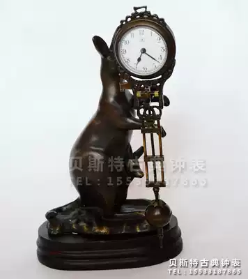 Kangaroo swing table) mechanical clock fun seat clock) Classical craft decoration collection Villa clubhouse living room)