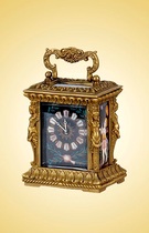 Watches Cast Copper Machinery Miniature Leather Clock Watch Antique Curly Clock Antique Leather Bucket Clock