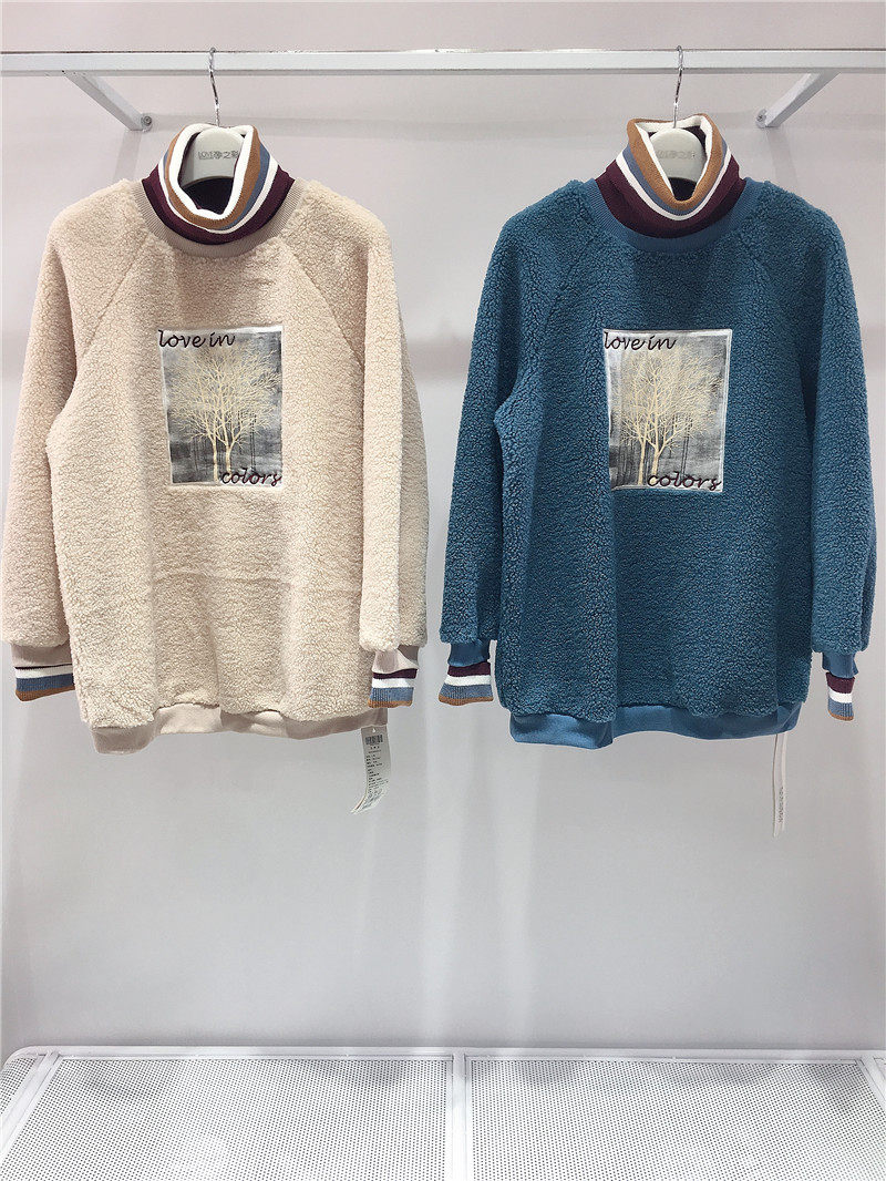 Pregnancy Color Autumn Winter Ultra-Value Special Price Pregnant Woman Plus Suede Blouse Cashmere Thickened Warm Outer Wear