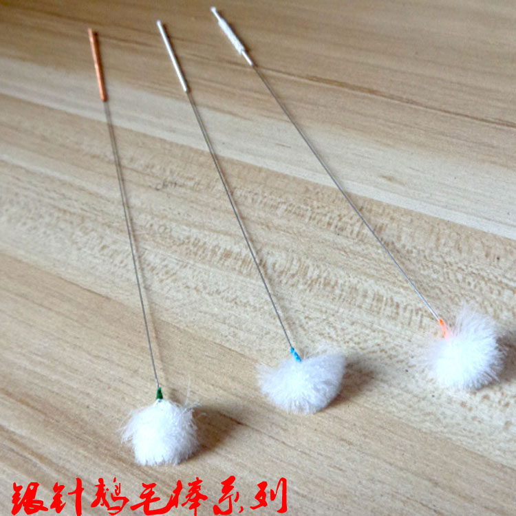 Panlong silver needle goose feather stick handmade small head ear picking ear tool massage cleaning ear ear pick ear spoon