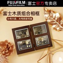 Fujifilm Fujifilm Instax One-Time Imaging Genuine Wooden Photo Frame 4 Grid Polaroid 5-inch Photo Frame