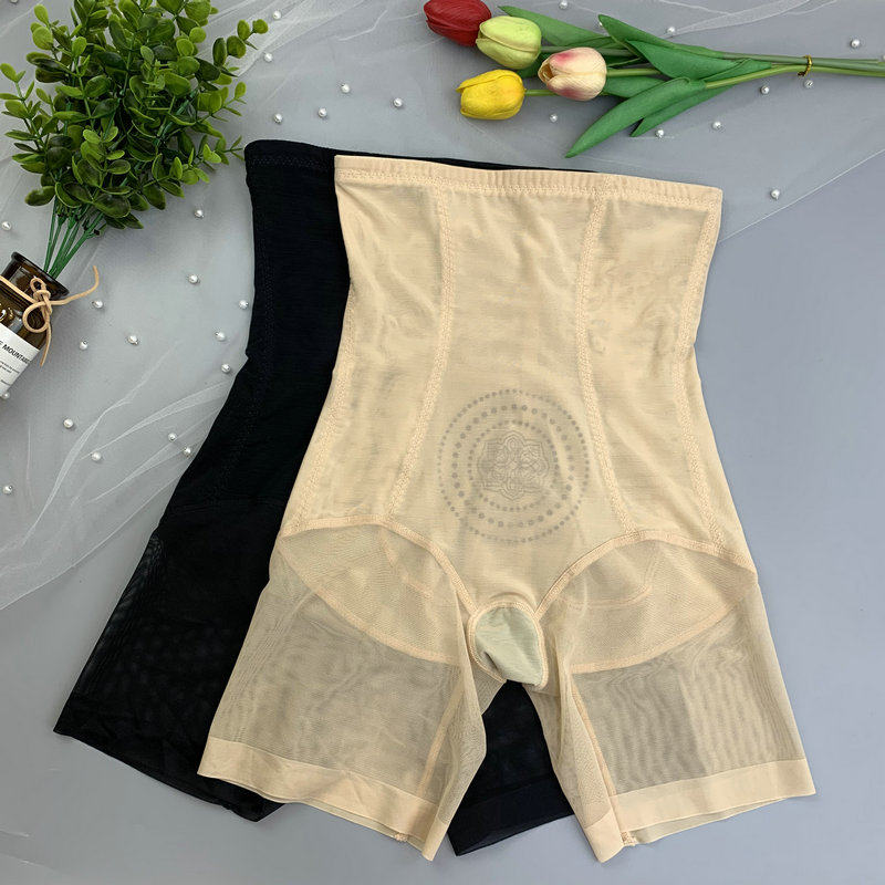 Safety pants Women Anti-light postpartum collection Little belted underpants Summer thin underpants Breathable Hip bundle waist shaping pure color beam belted pants