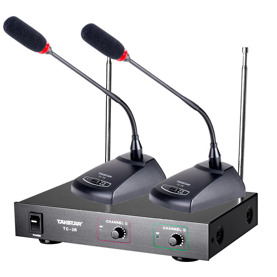 118 27 Takstar Detc 2r One Tow Two Wireless Conference Microphone