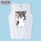 Áo vest thể thao nam triều mùa hè Áo vest nam rộng tay Goku mặc áo thun rộng vai cotton không tay - Áo vest cotton