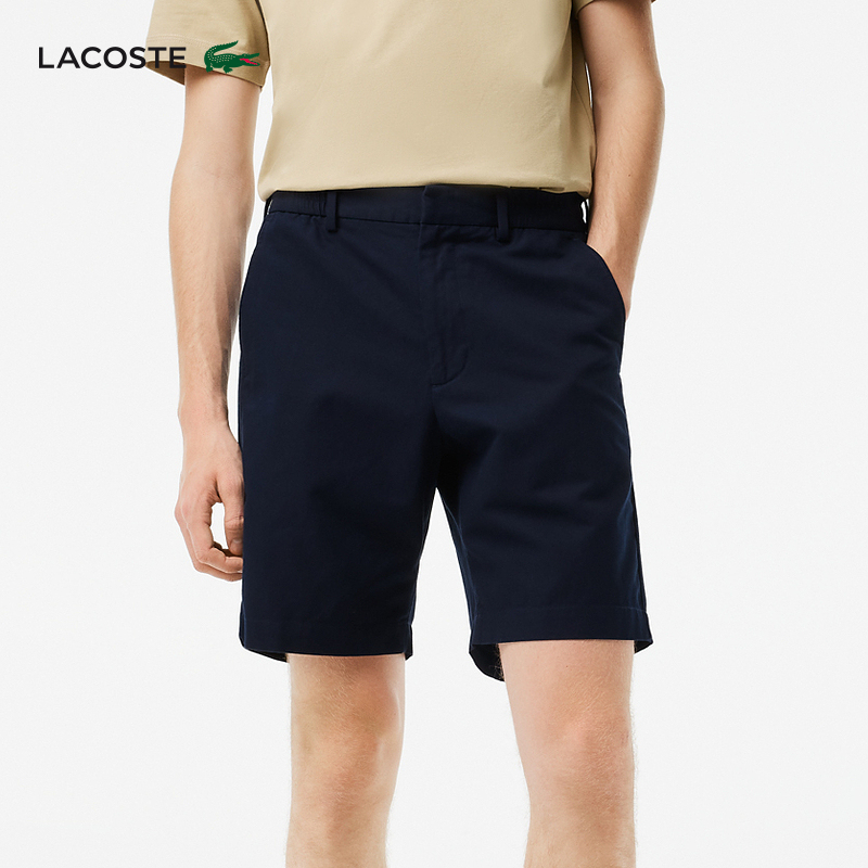 Lacoste French Crocodile Men's Fashion Solid Color Business Work Clothing Straight Pants Shorts Casual Pants | Gh7989 Lacoste French Crocodile Men's Fashion Solid Color Business Work Clothing Straight Pants Shorts Casual Pants | Gh7989