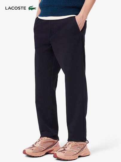 LACOSTE法国鳄鱼男装25秋季新款时尚百搭舒适cleanfit长裤|XH0062