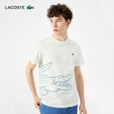 Lacoste French Crocodile мужская одежда весенняя мода круглая шея для печати теннис с коротким