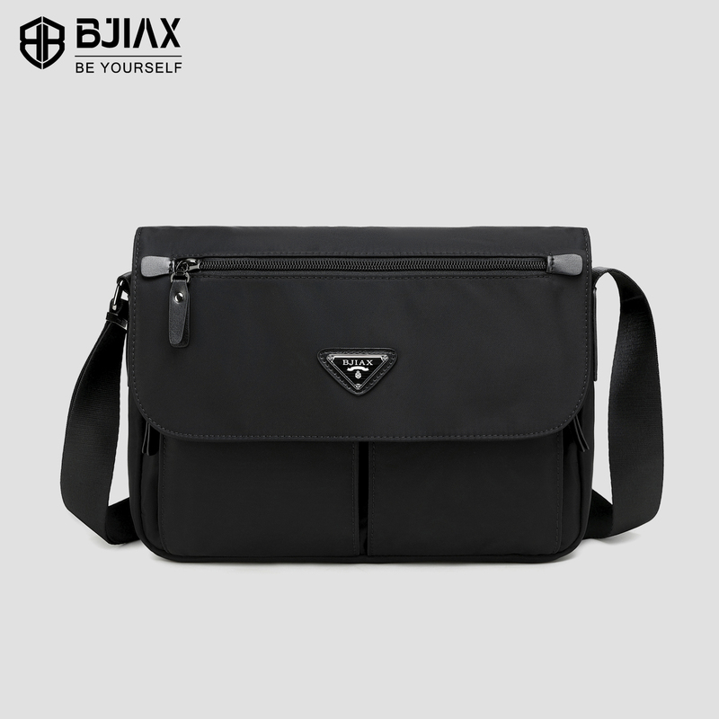 Baojiaxi Messenger Bag Men's Backpack Shoulder Bag Nylon Waterproof Fabric Trendy Men's Bag Casual Crossbody Bag Men's Bag