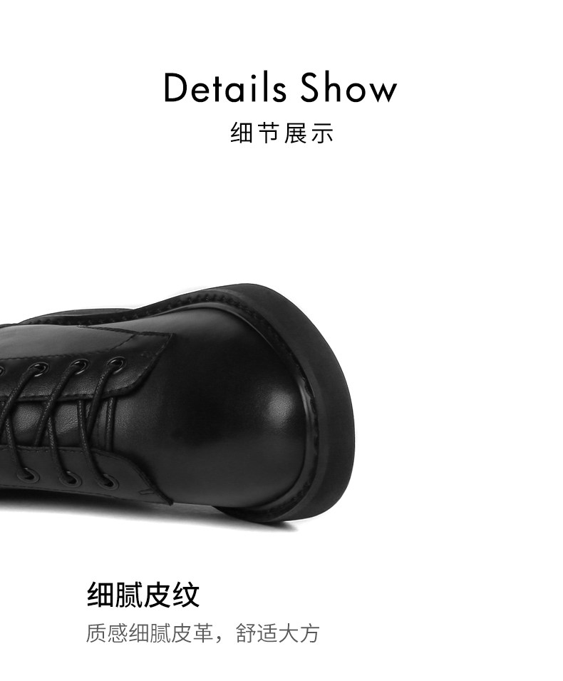 红蜻蜓 秋季时尚骑士高筒靴 图8