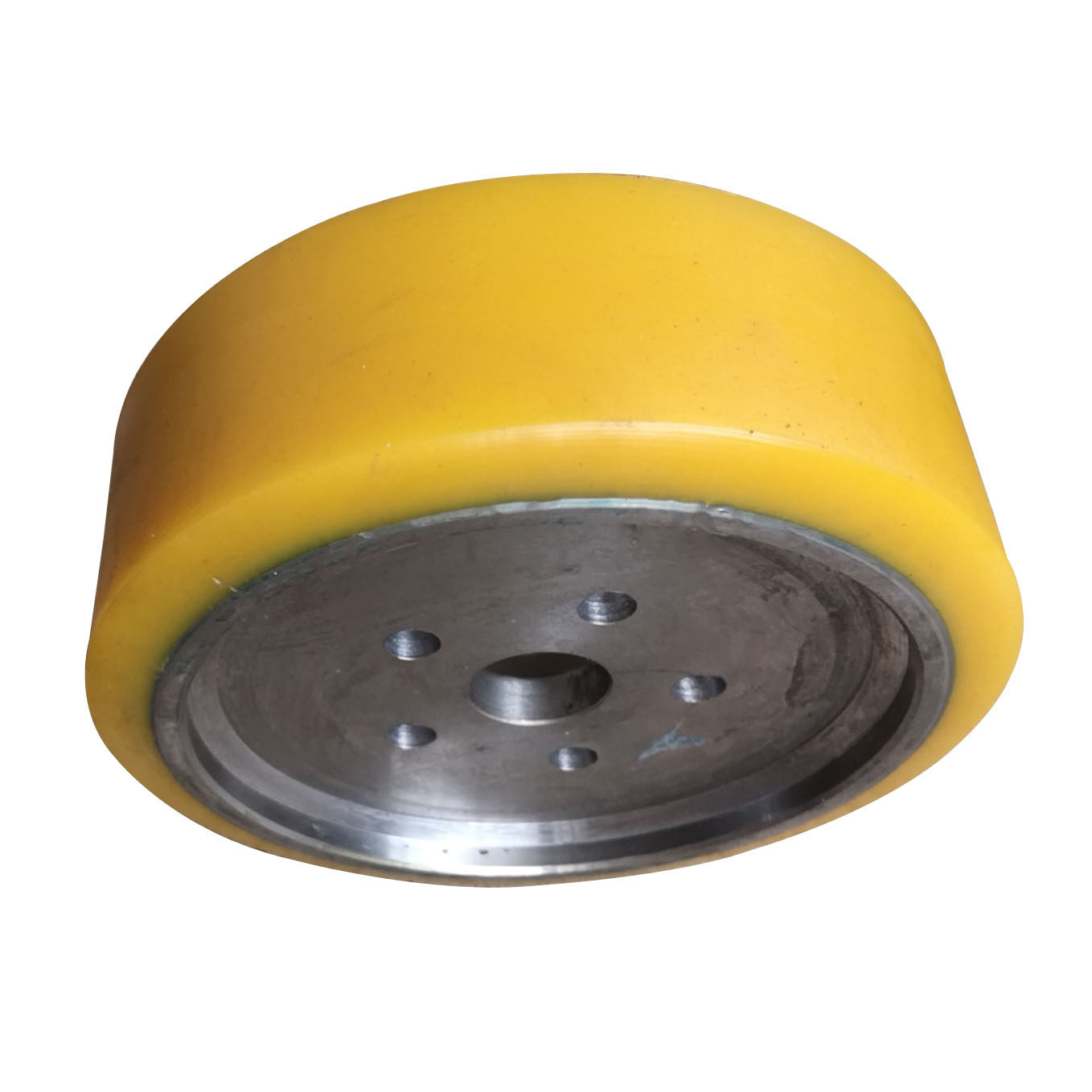 Sest Electric Heard High Machine driving wheel 250 * 90 Full electric piler stacking carrying cart Active large wheels