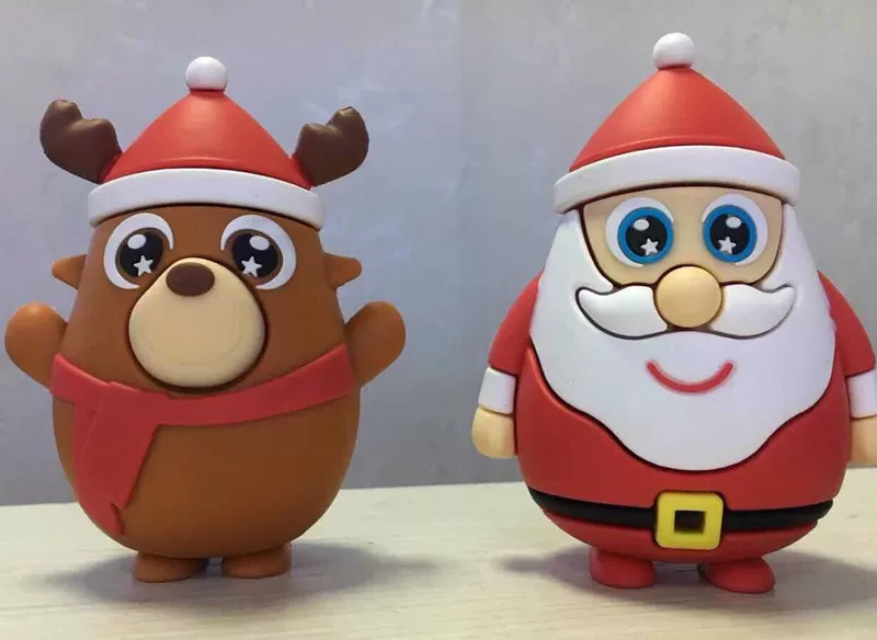 Giáng sinh mới elk sạc kho báu dễ thương cá tính phim hoạt hình Santa điện thoại di động điện thoại quà tặng phổ quát