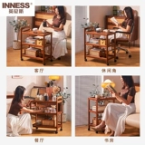 Универсальный домашний вагон-ресторан из натурального дерева для домашнего использования, тележка