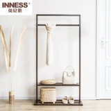 Yingnis Simple Toat Rick Srack Столковая деревянная вешалка посадка спальни подвесная вешалка Простая одежда стойка -на вешалка -наклона -вешалка