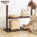 Yingnis Simple Toat Rick Srack Столковая деревянная вешалка посадка спальни подвесная вешалка Простая одежда стойка -на вешалка -наклона -вешалка