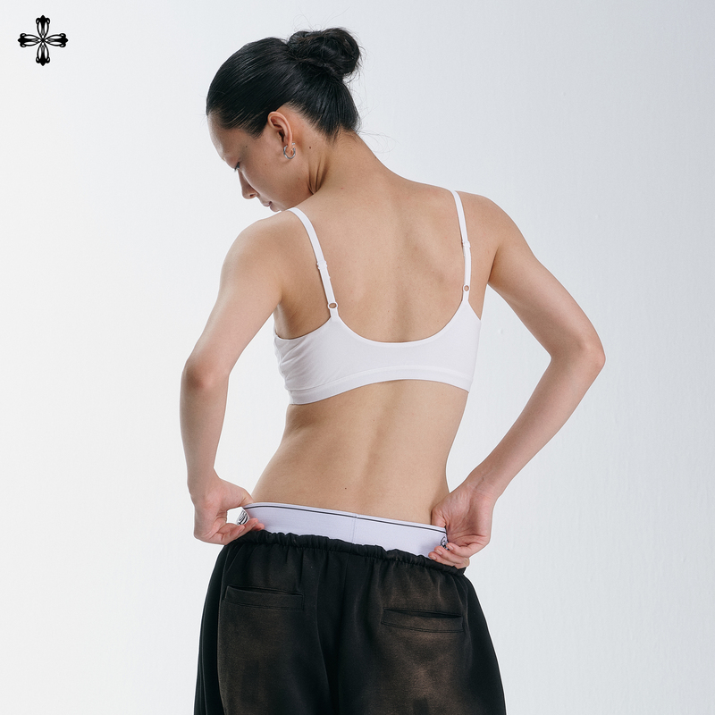 Smile Ddd Ultra-Short Camisole with Chest Pads for Women, Summer Outerwear Sports Bra, Hot Girl Street Dance Inner Wear Smile Ddd Ultra-Short Camisole with Chest Pads for Women, Summer Outerwear Sports Bra, Hot Girl Street Dance Inner Wear