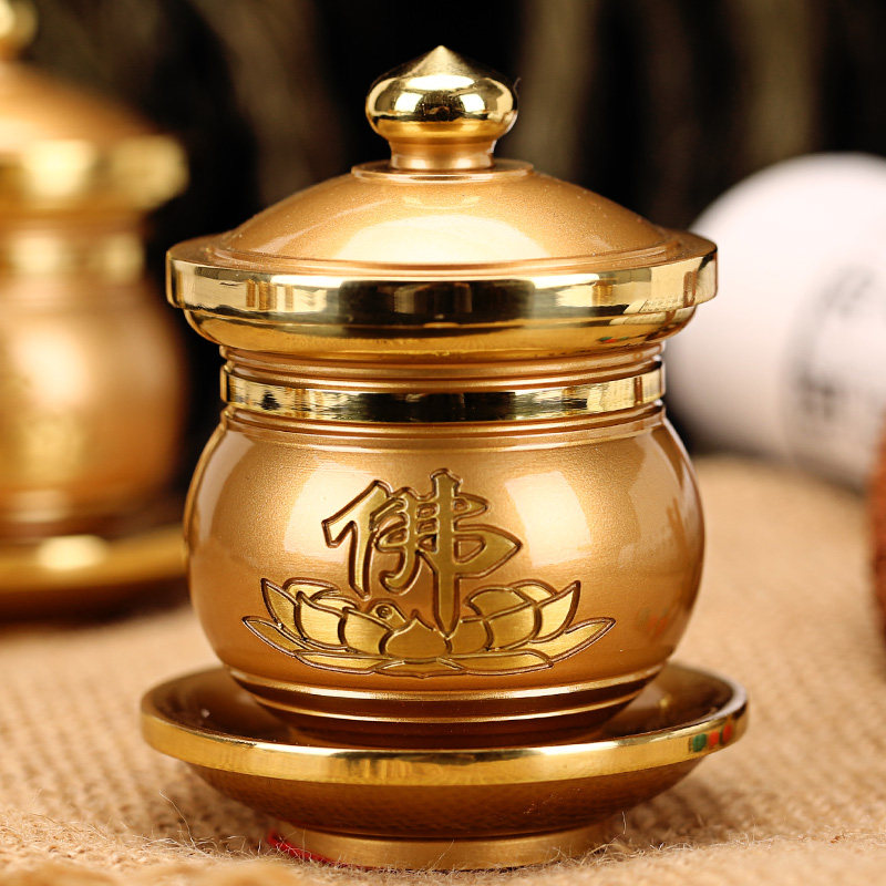 Buddha supplies pure copper holy water cup water supply cup copper Gong