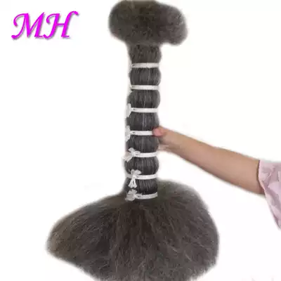 Tail hair washed yak hair black white color tail hair hair made natural animal hair rhinoceros tail