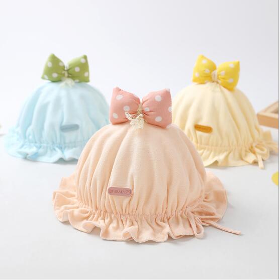 Baby Hat Infant Pure Cotton Fisherman Hat Boy Baby Sun Hat Cute Super Cute Spring Autumn Thin female newborn baby