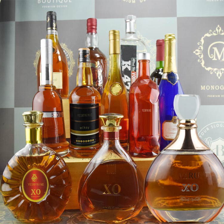 DIY12 Bottle Emulation Wine Cabinet Swing Piece Creative Foreign Wine Bottle Red Wine Empty Bottle Adornment Xuanguan Partition Wine Bottle Furnishing-Taobao