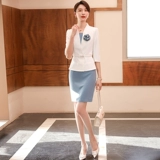 Летний приталенный комплект, пиджак классического кроя, платье, комбинезон