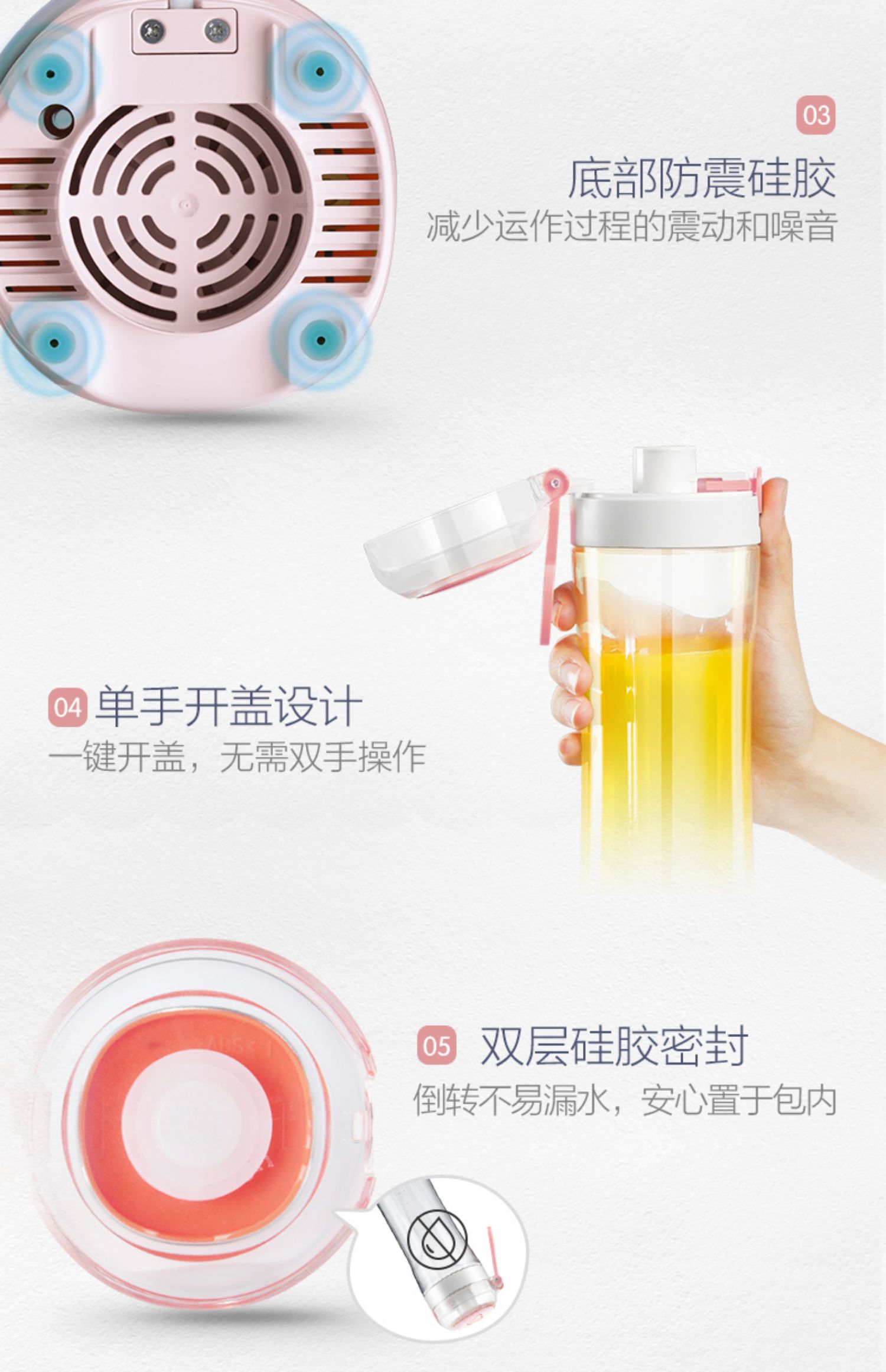 máy xay sinh tố vitamix Máy ép trái cây nhỏ cầm tay hộ gia đình mini máy trái cây điện máy nấu ăn tự động cốc nước trái cây - Máy ép trái cây máy ép philip hr1836