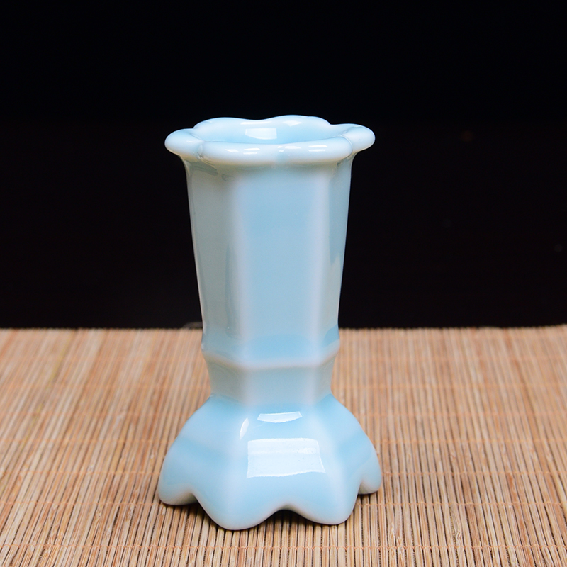 Bình hoa trang trí phòng khách cắm hoa sáng tạo đơn giản hoa nước văn hóa hoa chèn trang trí gốm nhỏ bình sứ - Vase / Bồn hoa & Kệ các mẫu chậu hoa đẹp