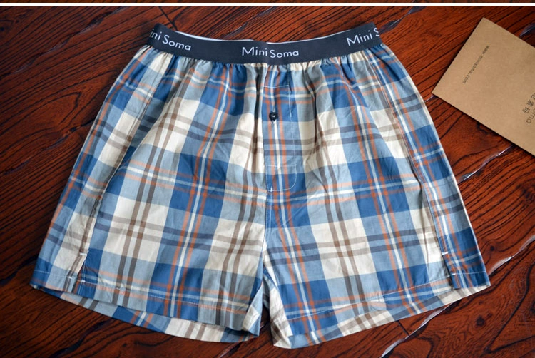 Mới gợi cảm dài cotton chủ yếu giữa quần eo cao quần lót nam quần boxer thoáng khí quần dài quần nam - Giữa eo