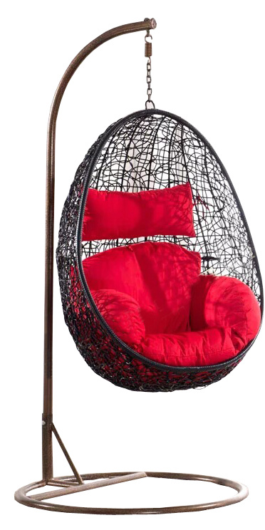 Pure manual rattan choreography hanging chair indoor balcony outdoor rattan hanging basket Dormitory Casual rocking chair Hanging Basket Chair