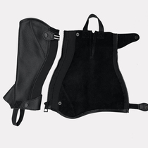 Cowhide equestrian leggings for children riding leggings training knee pads knight leggings riding equipment wear-resistant riding leggings