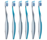 Зубная щетка, импортный массажер с мягкой щетиной, 6 шт, США