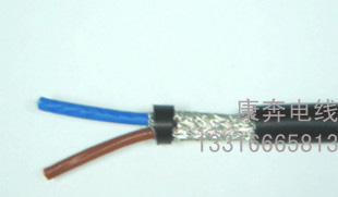 2 core 0 5 square multi-core shielded flexible cable supply shielding wire woven mesh shielded cable Isolation cable