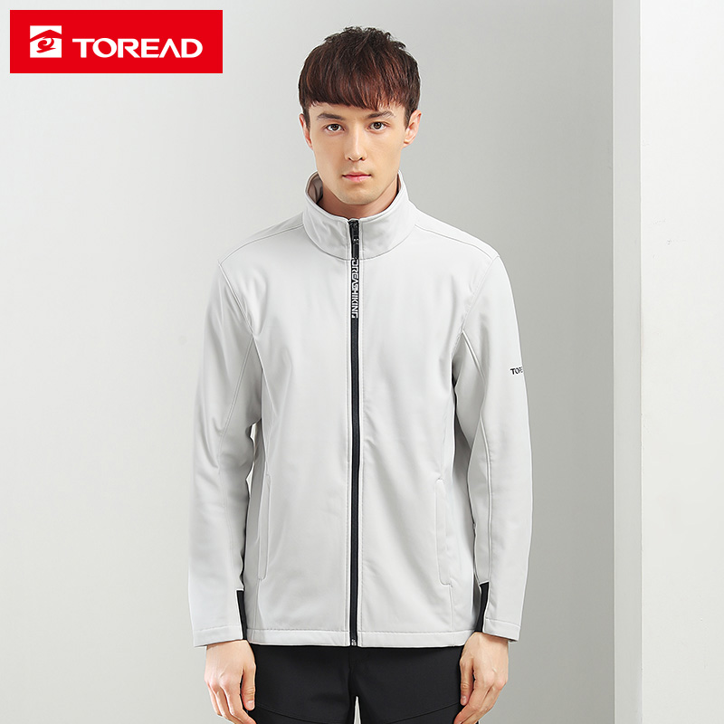 (The same as the mall)Pathfinder soft shell jacket men's autumn and winter outdoor windproof stormtrooper fleece jacket TAEH91226