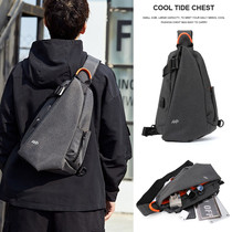  Shoulder bag mens large capacity tide brand messenger casual multi-function student chest bag mens bag small backpack mens bag