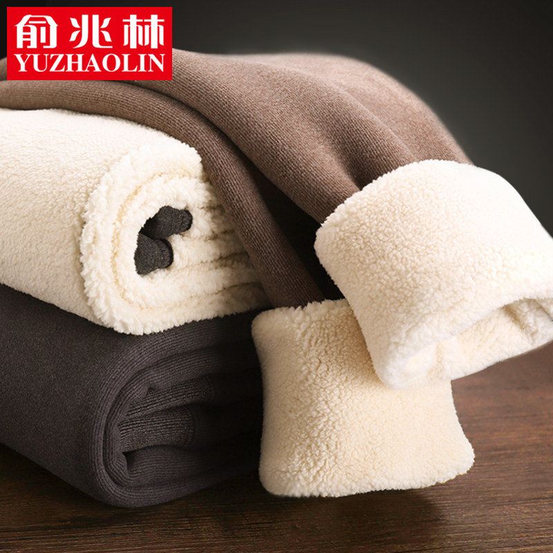 Cotton pants men's winter padded velvet pants warm pants autumn pants camel velvet wool pants northeast leggings