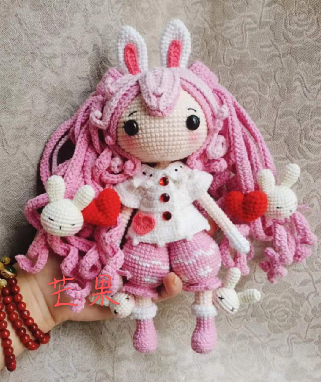 Mango home DIY handmade crochet wish doll doll wool doll finished product