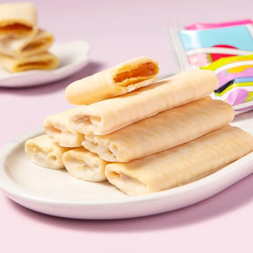 Jinda VC фруктовый соус шоколадной булты с яичным яйцом, хрустящая хрустящая сеть красных повседневных закусок (альбом Cocoa Butt)