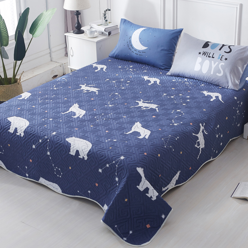 Bông trải giường đơn mảnh ba mảnh quilting được bao phủ bởi tấm bông chần dày quilting giường Hàn Quốc