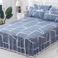 Bông cotton giường váy giường bìa mảnh duy nhất bảo vệ bụi 1.8x2.0 m trải giường tấm tạp dề 1.5 m tùy chỉnh